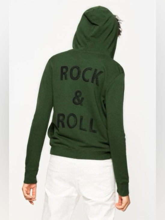 Zadig & Voltaire Tops - Zadig & Voltaire. Green Rock & Roll Full-Zip Hoodie. Size Small.